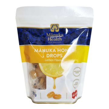Bomboane naturale cu miere de Manuka MGO™ 400+ si lamaie Manuka Health, 250 g