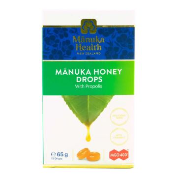 Bomboane naturale cu miere de Manuka MGO™ 400+ si propolis Manuka Health, 65 g